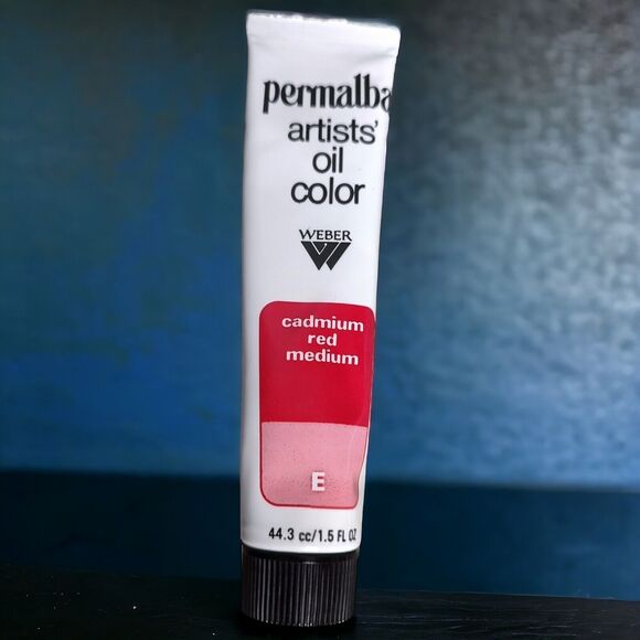 VTG Unused Weber Permalba Oil Color Cadmium Red Md Venetian Red Phthalo Red Rose - Picture 4 of 9